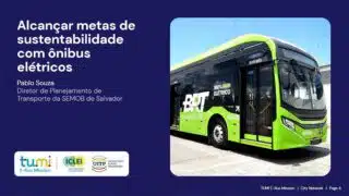 Alcançar metas de sustentabilidade com ônibus elétricos