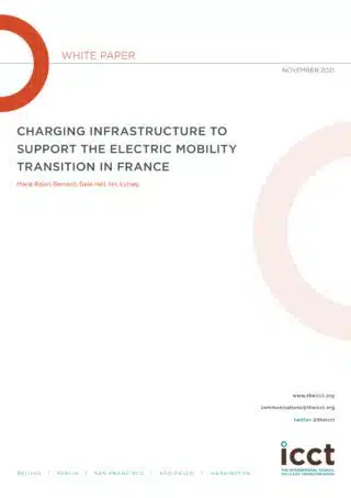 Charging infrastructure to support the electric mobility transition in France