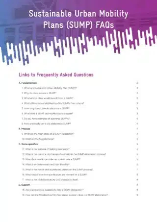 Sustainable Urban Mobility Plans FAQs
