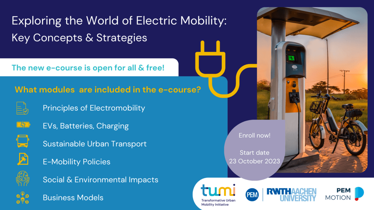 Thumbnail for Exploring the World of Electric Mobility: Key Concepts and Strategies – Online Course